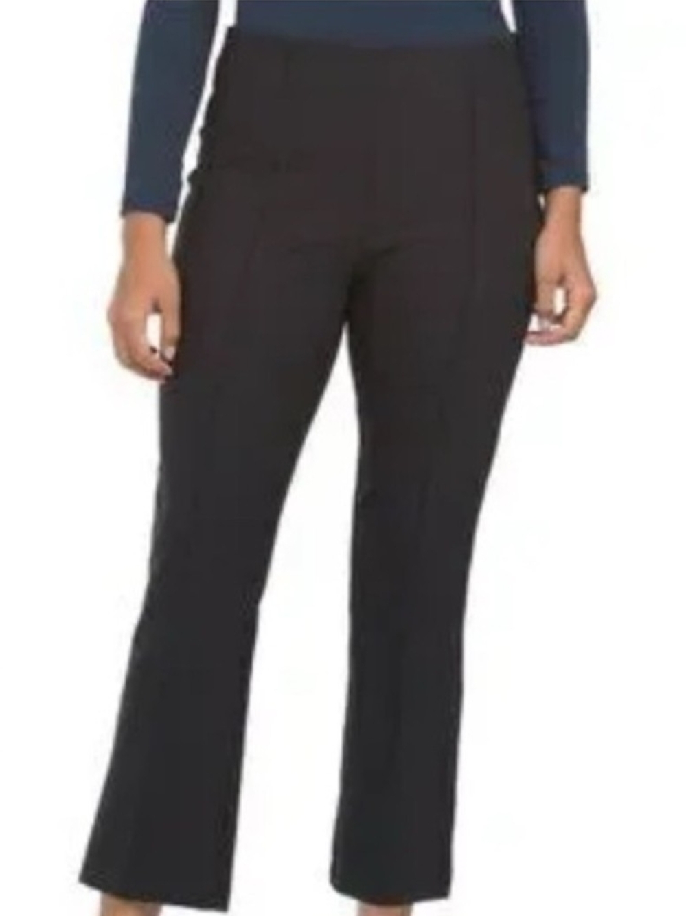 Rachel Zoe - Women's Black Stretch Kick Flare Pants - Size 8